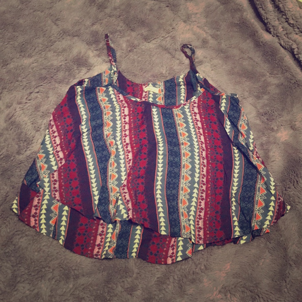 Hollister patterned tank size S